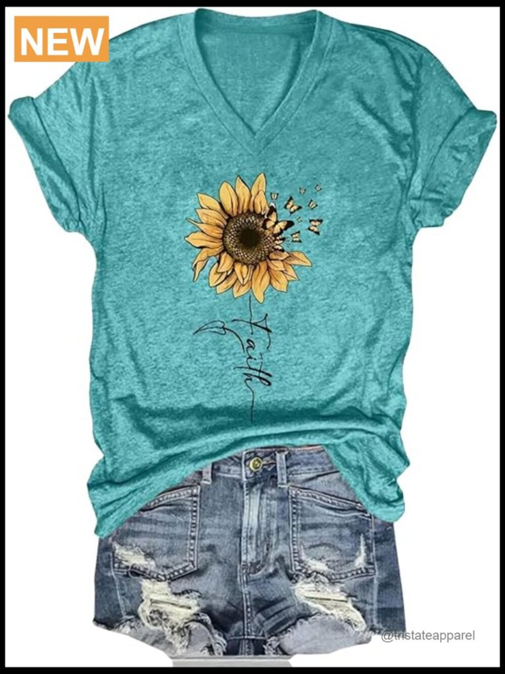 Vintage Floral V-Neck T-Shirt Summer Boho Graphic Tee Casual Short Sleeve Top
